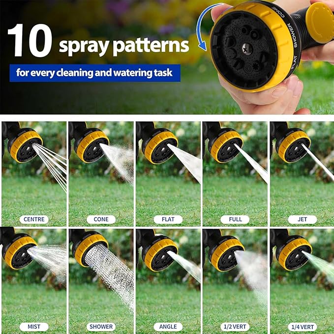 Watering Wand Leak Proof,26-32 Inch Adjustable Aluminum Alloy Tube with Rubber Handle High Water Flow No Leaking Ideal Watering Wand for Garden Hose Suitable for Watering Plants and Lawn Cleaning