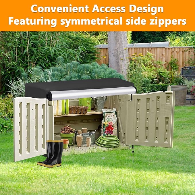 Outdoor Storage Shed Cover for Gizoon Outdoor Potting Bench,Heavy Duty Horizontal Cabinet Cover for Habau Outdoor Potting Table,39"L x 19"W x 38"H