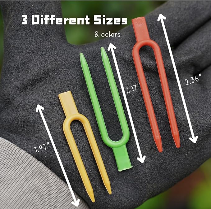 120 Pcs Plastic Strawberry Plant Support Pins Plant Clips Garden Pins for Plant Cutting,Green U-Shaped Anchor Clips for Cuttings, Strawberry Runners While They Root Green