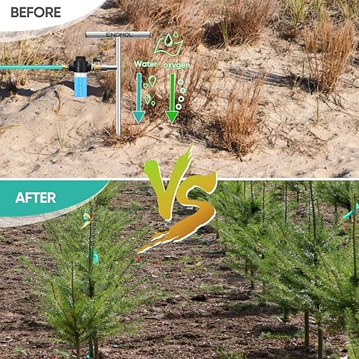 Stainless Steel Deep Root Tree Watering Tool,Root Feeder with Fertilizer Bottle Watering Wand Irrigation System Watering Stake,for Trees Bushes Shrubs Fruit Trees with Brass Valve T-Handle