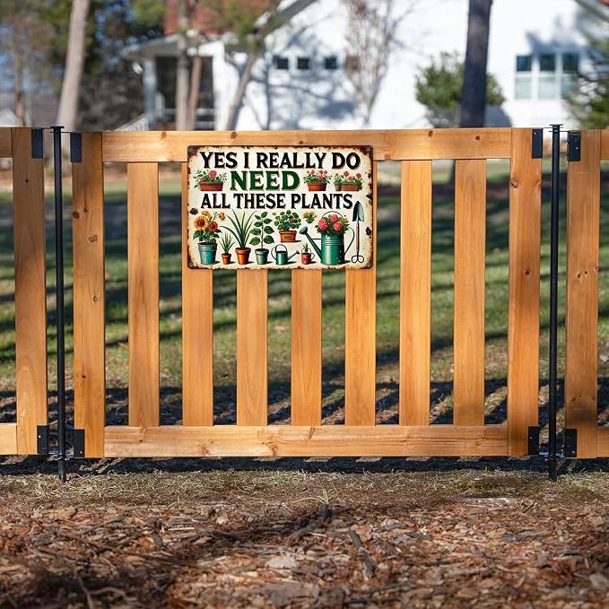 KBKBART Gardening Gifts Vintage Gardening Sign Yes I Really Do Need All These Plants Tin Sign for Home Garden Greenhouse Living Room Bedroom Outdoor Yard Backyard Decor 8X12 Inch