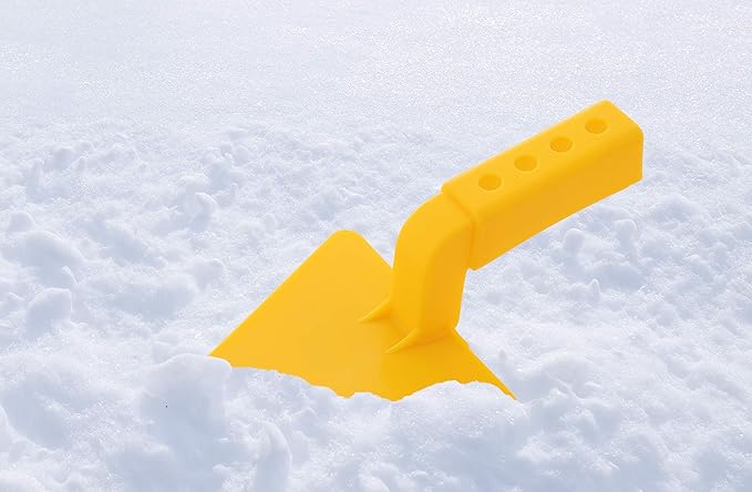 Superio Snow Toy Trowel V-Shape - Kids Beach Sandbox Fun Toy Tool Yellow Trowel, Sturdy and Well Designed Sand and Snow Trowl