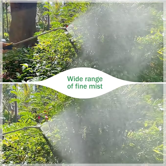 VANPET Replacement Sprayer Wand for Ryobi - Stainless Steel With Adjustable Nozzle, Trigger & Hose Compatible With P2803 (44 Inches)