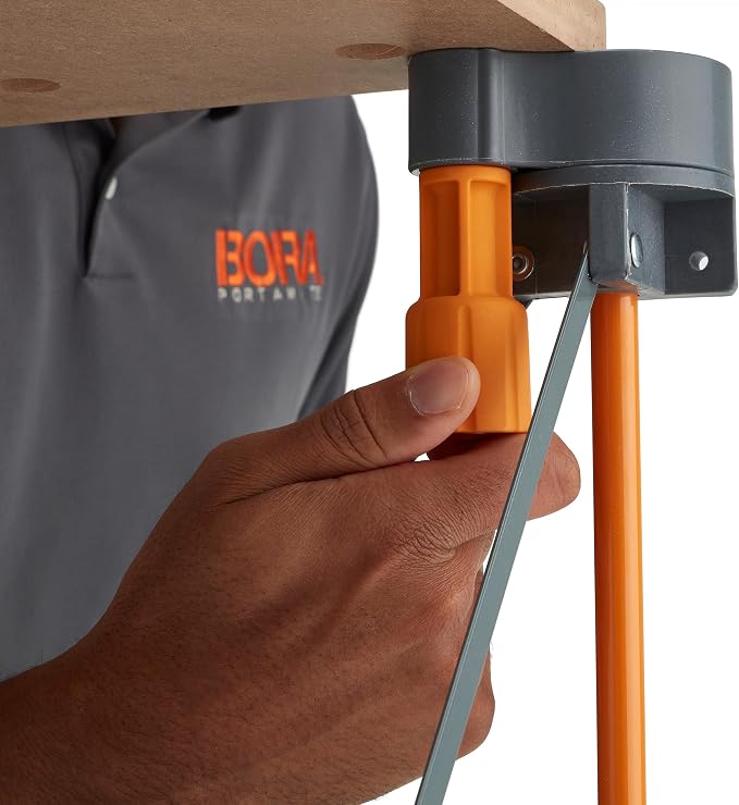 Bora Centipede Workbench Table Top For Bora Centipede Work Stand Saw Horses - 24" x 48" - Includes Wood Top with 3/4" Dog Holes + 6 Quick-Twist Lock Handles for Portable, Temporary Work Bench, CK22T