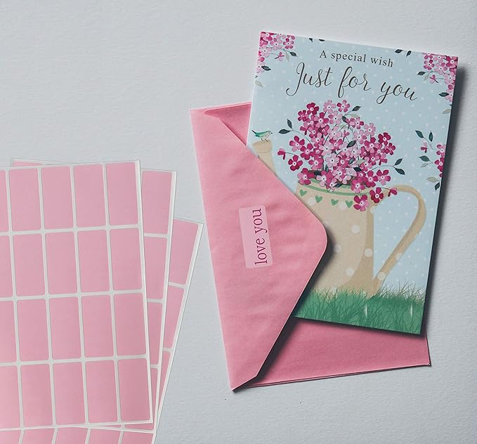 Royal Green Rectangular Metallic Stickers Labels in Rose Gold 1.57 inch x 0.75 inch (40mm x 19mm) - 2000 Pack