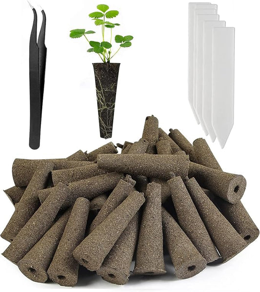 Grow Sponges, Replacement Root Growth Sponges Seed Pods Compatible with AeroGarden, Seedling Starter Sponges Kit for Hydroponic Indoor Garden System (40pcs Set)