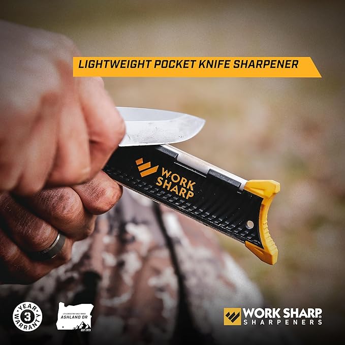 Work Sharp Portable Pocket and Hunting Knife Sharpener, WSGPS-W