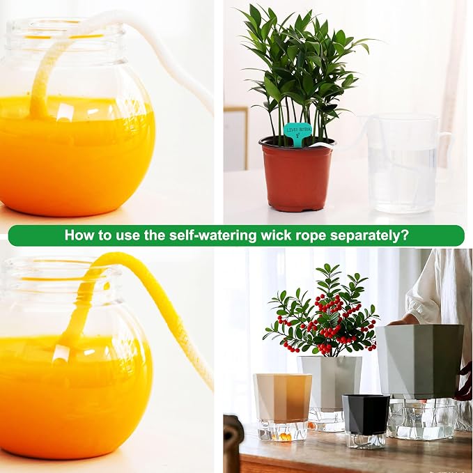 ORIMERC 4 Pack Grow Bags 5 Gallon for Growing Strawberry Tomato Self Watering Planter Fabric Plant Grow Bag Come with Plastic Plant Saucer 300G Thickened Garden Pots to Grow Vegetables, Fruit, Flower