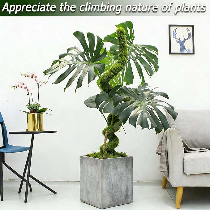 Moss Pole, 1 Pack 47.24 Inch Bendable Plant Stakes for Indoor Plants, Tall Moss Poles for Climbing Plants Indoor for Potted Plants, Pothos, Philodendron