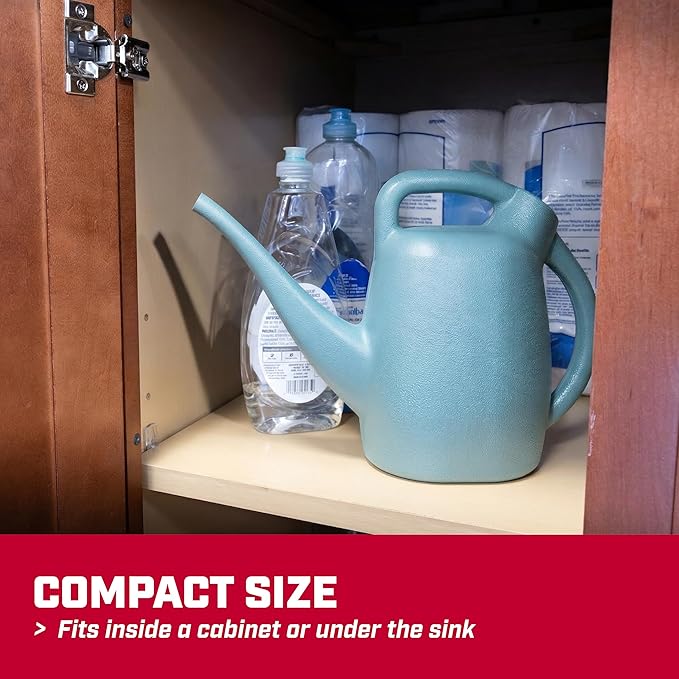 Chapin 48007 Watering Can, Garden, Indoor and Outdoor Plants, Recycled Plastic, Made in USA, 1/2 Gallon, Sky Blue