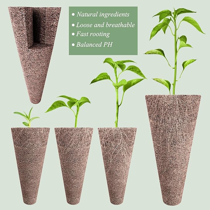 Tigvio 50 Piece Hydroponic Pods Kit: Grow Anything with 50 Grow Sponges - Compatible with All Hydroponics Brands