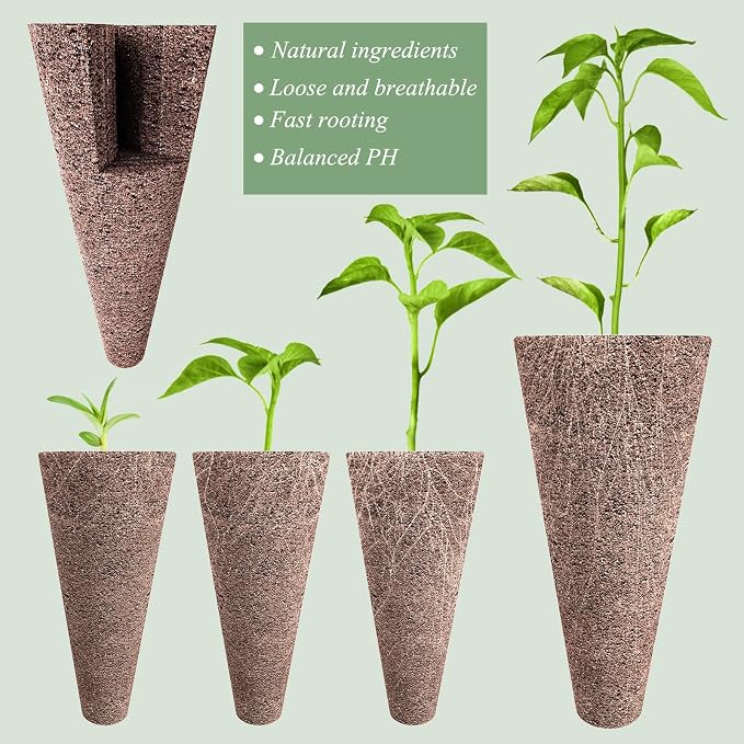 Tigvio 133-Pack Hydroponic Grow Sponges kit - Replacement Seed Starter Pods Compatible with AeroGarden - Boost Root Growth - Ideal for Indoor Gardening - Includes 12 Tags & 1 Tweezer (133pack)