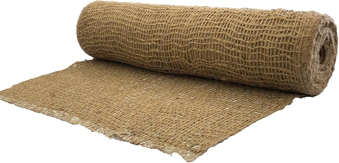 AK TRADING CO. SoilSaver-10Yard AK-Trading 10 Yards (30 feet Long) -120 Sq. Ft. Coverage Jute Erosion Control, Soil Saver Mesh Blanket-48 Wide x 10 Yards, 10 Yards, Natural