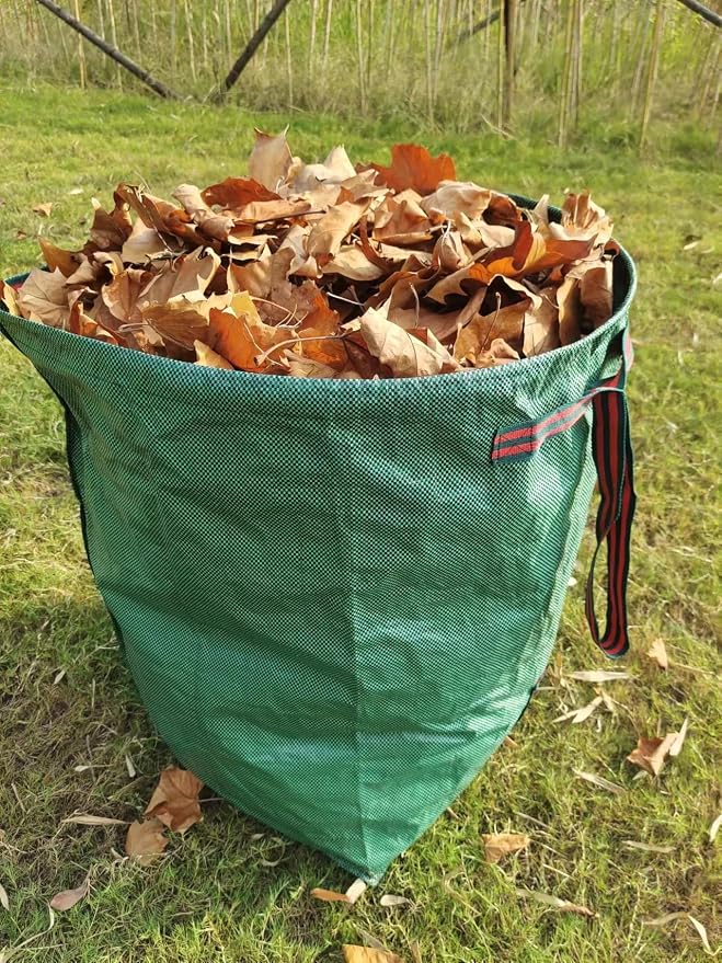 2 PACK Leaf Bag,Lawn Bags,Reuseable Yard Waste Bag, Heavy Duty Lawn and Leaf Bag With Gardening Gloves,40 Gallons Yard Bags for Leaves Lawn Grass Clippings Camping
