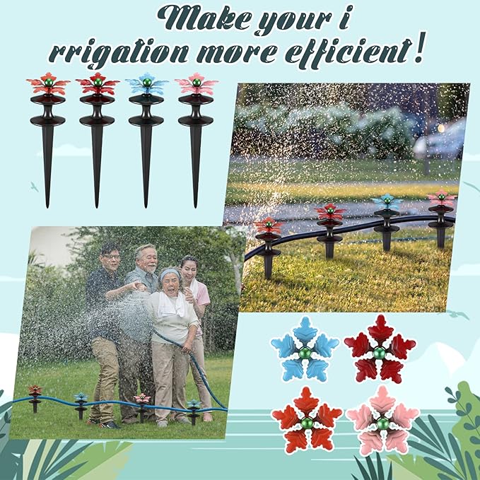 Zonon 4 Packs Hose Guide Spike Decorative Flower Cast Iron 11-inch Metal Heavy Duty Garden Hose Guide Stakes Heavy Duty Black Antique Tools for Garden Lawn Yard Farm Outside Plants Protection