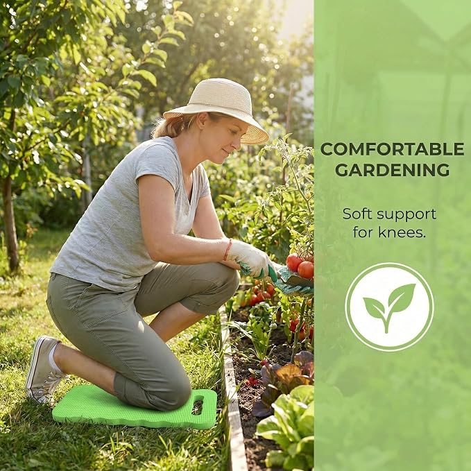 4Pcs Thick Foam Garden Kneeling Pad 16 x 7 Inches Waterproof Knee Pads for Gardening, Cushioning Kneeler Mat for Bathtub, Exercise, Yoga, Work, Cleaning Floors