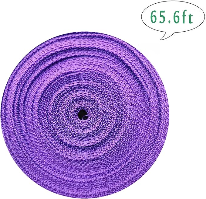 1 Roll 65.6 Feet Tree Tie for Plant Support Garden Strap 1 Inch Width Staking and Guying Material 1,800 Lbs Strength (Purple)