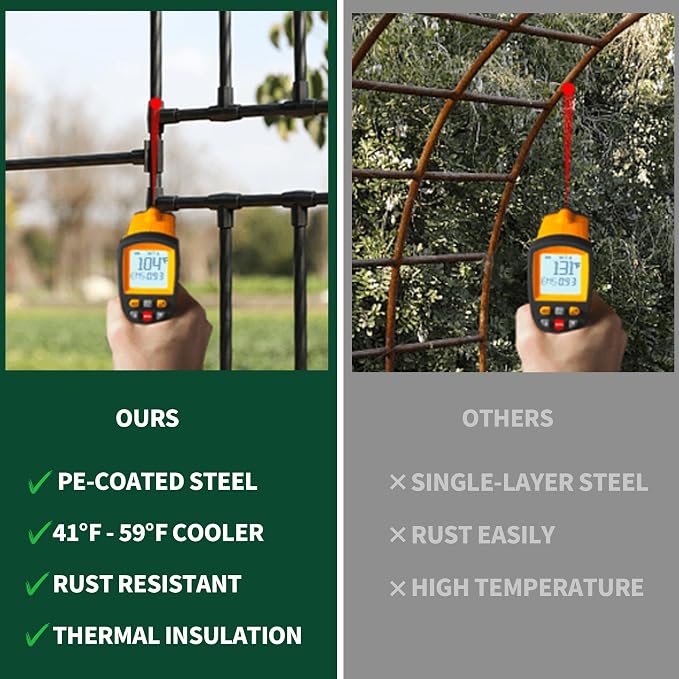 Garden Arch Trellis, Trellis Arch for Climbing Plants Outdoor, 10.5 x 7.9FT Metal Full Garden Arbor, Trellises for Patio Lawn Backyard, Large Garden Archway Decoration Black 126" x 94.5in