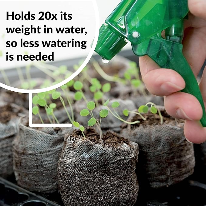 Jiffy Peat Soil Pellets Seed Starter Plugs, 36 mm, 200 Count | For Indoor Planting, Seedlings