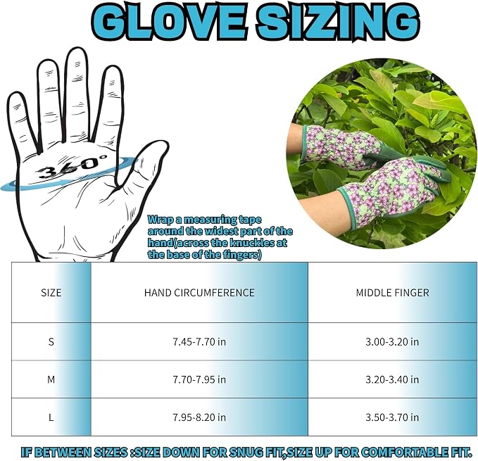 Gardening Gloves,Women Yard Work Garden Glove,Gifts | Thorn Proof,Puncture Resistant,Touchscreen,Gift,Leather,Spandex
