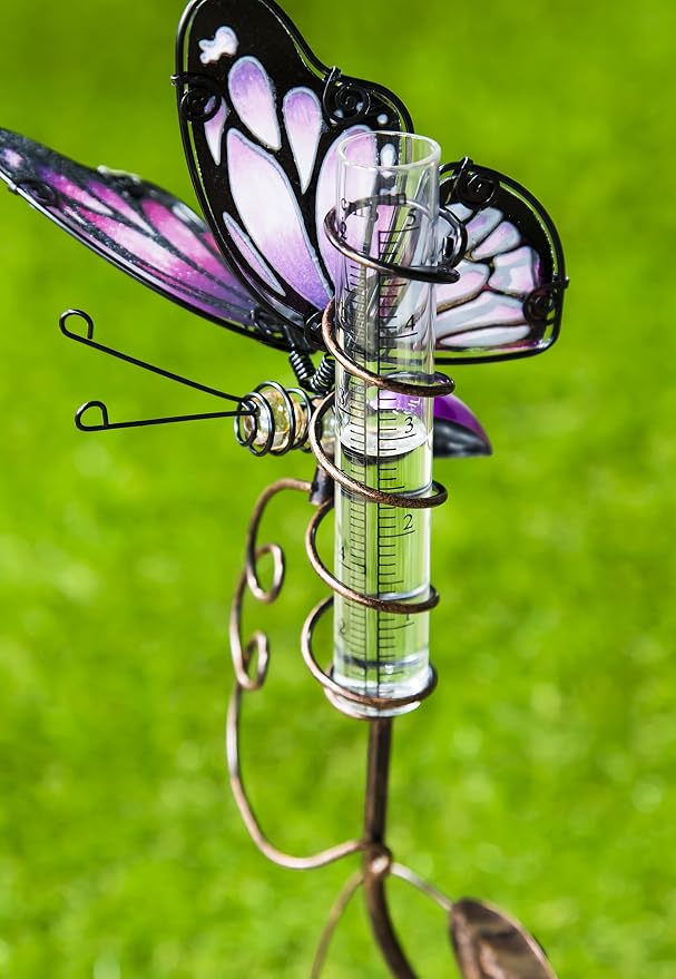 Evergreen Garden Glass Replacement Rain Gauge Tubes Maximum 5 Inches Measurement Set of 2