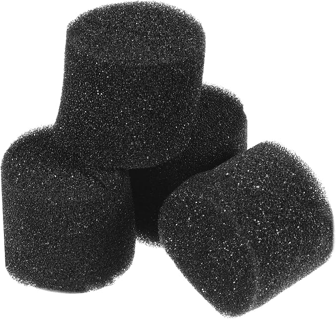 MECCANIXITY 50pcs Hydroponic Sponges, 1.26" Growing Media Cylindrical Sponges for Home Vegetable Flower Planting, Black