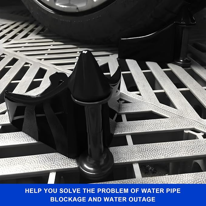 4 PCS Car Hose Guide, Plastic Detailing Tire Hose Roller Preventing Stucking & Snagging Under Tires, Wheel Rolling System Tool Washer Hoses Guide for Car Truck SUV RV ATV (Black)