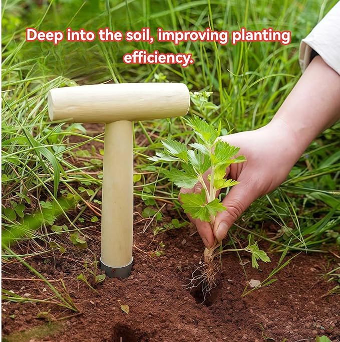 Plant Hole Digger for Planting - Handheld Seed Dispenser Tool, Seed Dibber Gardening Tool, Handheld Digger Garden Seeds Planting Tools for Plantings Tulip Daffodil Saffron Vegetable Seeds (1pcs)