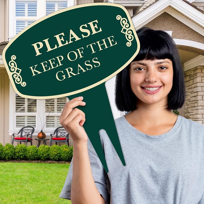 Custom Yard Signs, Custom No Trespassing Sign, Personalized No Tresspassing Yard Sign For Outdoor Use Round Sign, 12x15 Inches, Aluminum Composite Made in USA