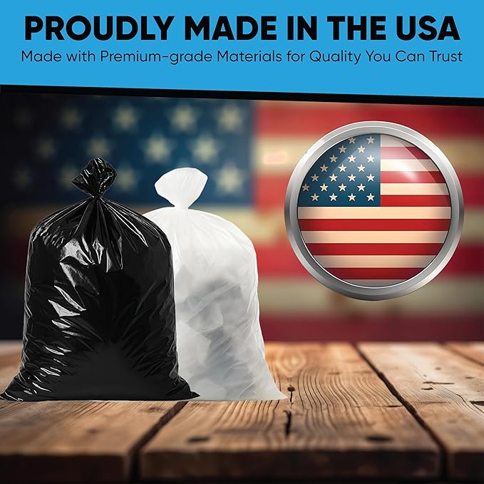 Contractor Garbage Bags 55 Gallon | 32 Trash Bags | Heavy Duty | Black ContractorLarge 55-60 Gallon Trash Bags Heavy Duty Liners, Extra Large Trash Liners Construction, Industrial Bag