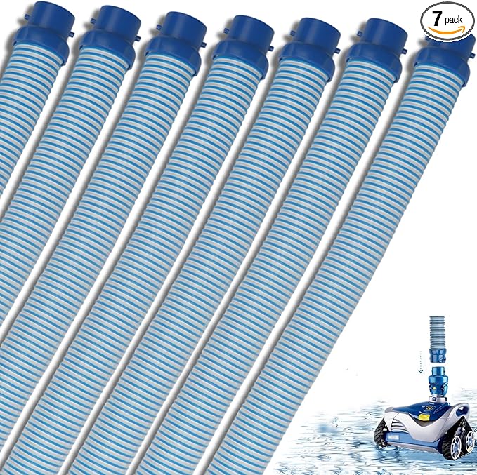 7 Pack R0527700 Pool Cleaner Hose Replacement Kit for Zodiac Baracuda MX6 X7 T3 T5 Swimming Pool Cleaner, 39 Inch Twist Lock Pool Vacuum Hose