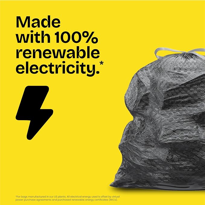 Glad Trash Bags, ForceFlex Large Garbage Bags ‚ 30 Gallon Black Trash Bag ‚ 68 Count (Package May Vary)