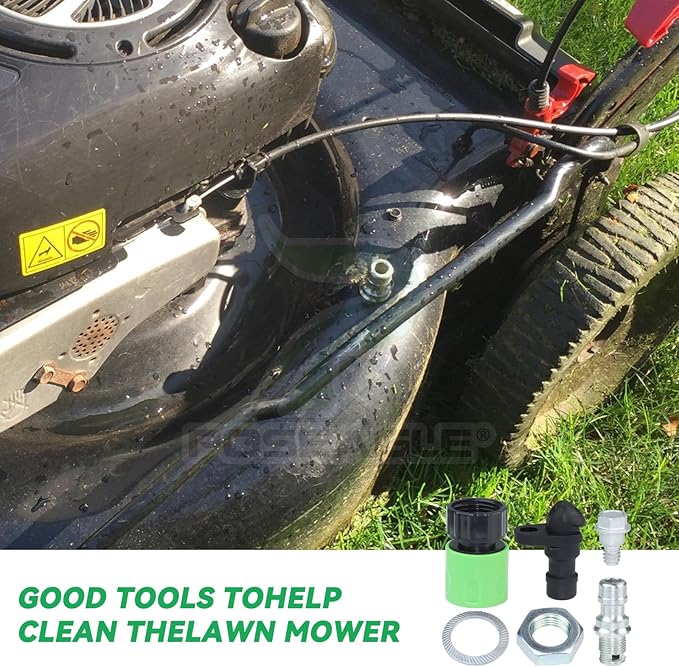 490-900-M061 Deck Wash Kit Replaces 490-900-0025 Including 921-04041 Lawn Mower Deck Wash Adapter Nozzle, 737-04003D Deck Wash Nozzle(Stainless Steel), 731-07487 Deck Wash Nozzle (Plastic)