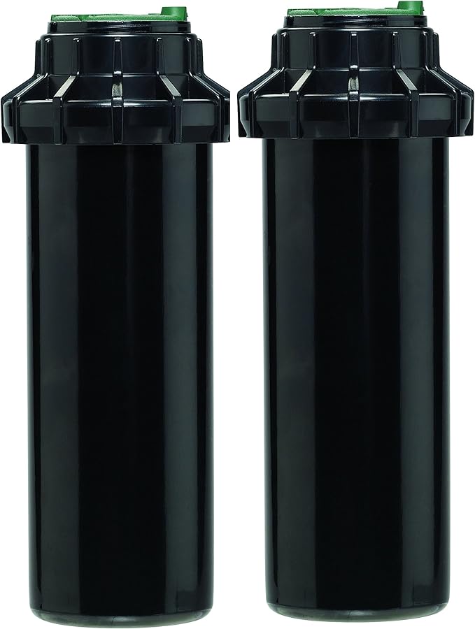 Orbit Watermaster 55461 Voyager 4-Inch Adjustable Pop-Up Gear Drive Sprinkler Head, Black, 2 Count (Pack of 2)