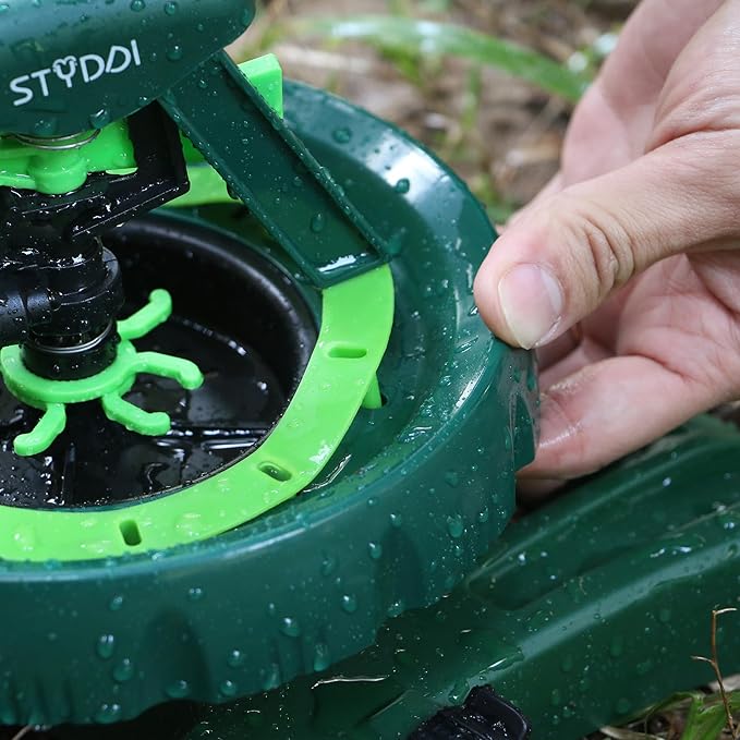 STYDDI Pattern Impulse Sprinkler for Medium to Large Yard Areas, Customizable Watering Pulsating Sprinklers for Yard, Lawn Impulse Sprinkler for Irregular Shapes, Covers up to 5,800 Sq. Ft