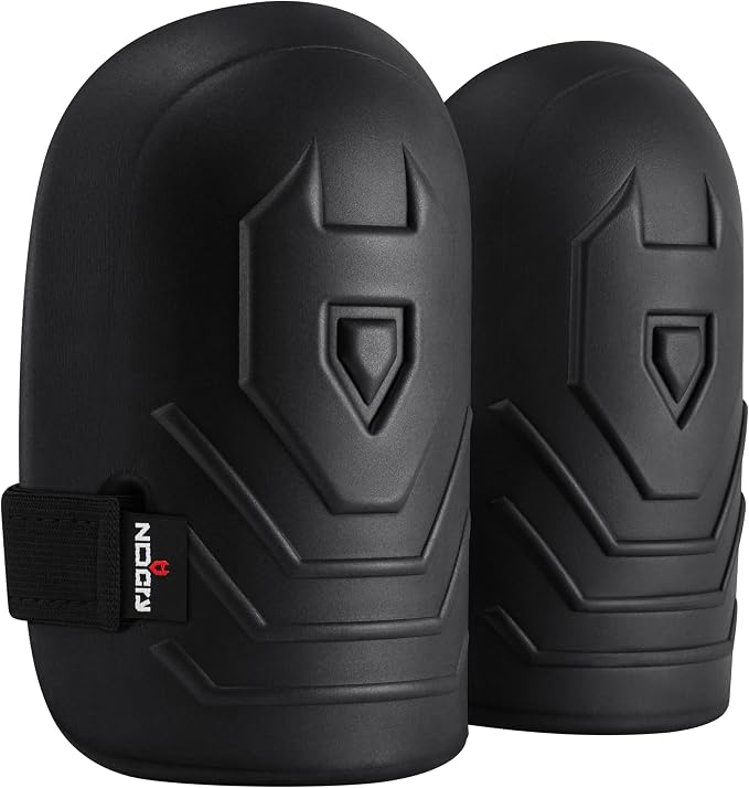 NoCry Gardening Knee Pads for Women and Men – Waterproof Foam Padding in a Lightweight Yet Durable Design; Easy to Wear with Adjustable Elastic Hook-and-Loop Straps – Ideal for the Garden and Yard Work