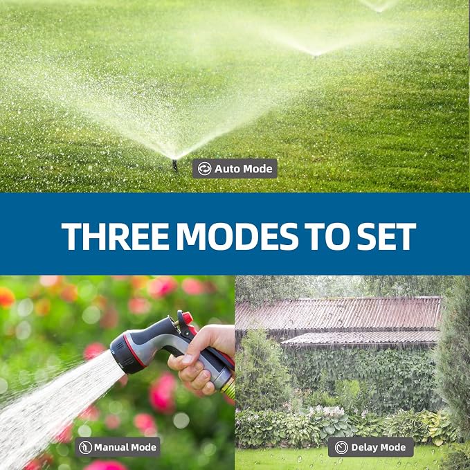Digital programmable Water Timer, Hose Watering Timer for Garden, Dual outlets