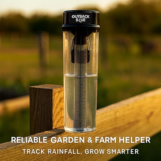 Professional Rain Gauge - 11" High Capacity Precipitation Measure Tool, Accurate to 0.01 Inch, Weather Resistant, Easy Read, for Garden, Farm, Meteorology - Australian Made