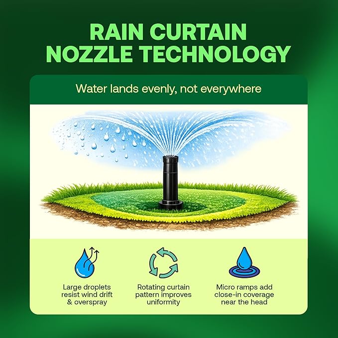 Rain Bird Rotor Heads 5000 Rotor Sprinkler Heads. 4-Pack