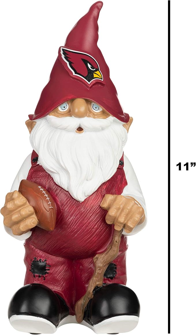 NFL Resin 11.5" Team Logo Outdoor Garden Statue Gnome
