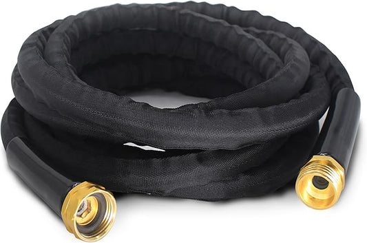 15FT Short Garden Hose, Flexible Water Hose for Connection, Balcony, Bathroom Use, Durable PVC, Leak-Free Fittings, Compact Utility Hose