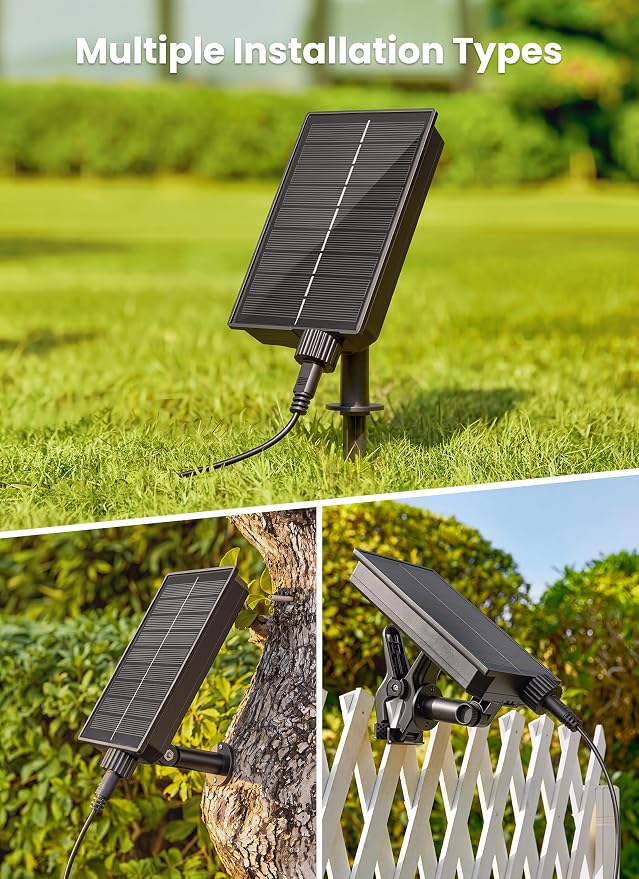 Brightown 38FT 16LED Solar String Lights Outdoor with Remote & USB Port, Shatterproof Bulbs, Dimmable & Timable, 3 Modes, Patio Lights Solar Powered with Mount Clips for Camping Backyard Garden Decor