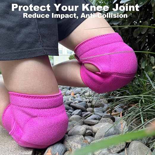 Garden Knee Pads for Women Men, Extra Thick Knee Padding for Gardeners Cleaners Carpenters, Waterproof Kneeling Cushion for Concrete Flooring Work, Comfortable & Lightweight, Pink M (1Pair)