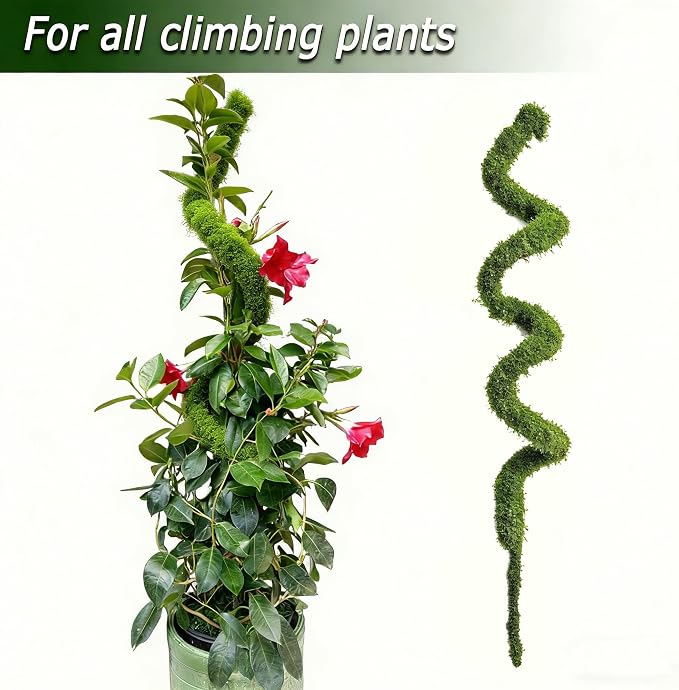 47.24 Inch Moss Pole, Bendable Moss Pole Plant Support, Tall Moss Poles for Climbing Plants Indoor DIY, Coco Coir Plant Pole Moss Plant Stick Support Stake Kit for Potted Plants, Pothos, Philodendron