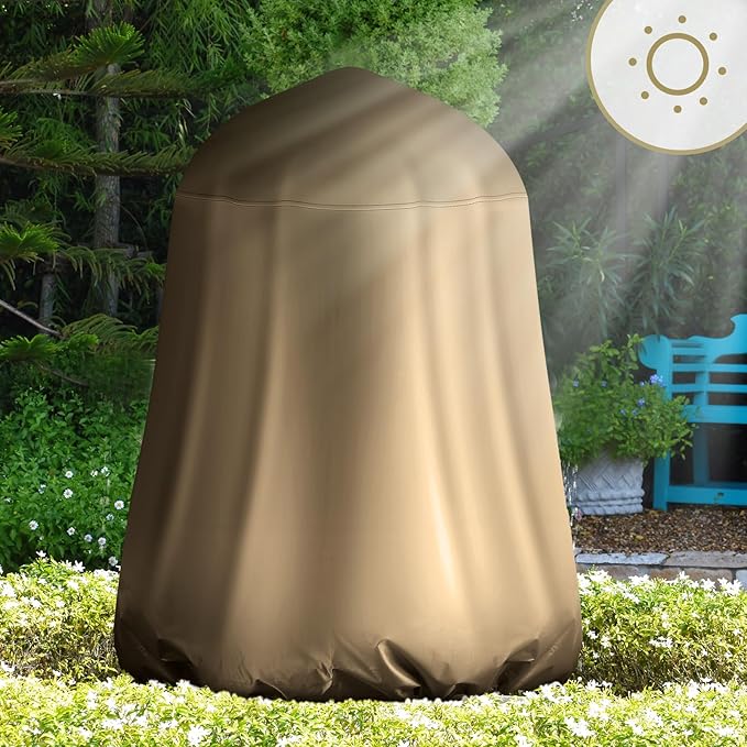 Tatuo Fountain Covers for Winter Waterproof 36"x42" 600d Outdoor Oxford Cloth Garden Fountain Statue Protective Cover with Drawstring for Outdoor Garden Statue