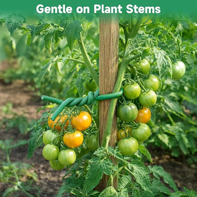 KINGLAKE Green Garden Wire with Pliers - 66 Feet 3.5mm Garden Ties Soft Plant Twist Ties Plant Wire for Climbing Plants Tomatoes Support Vines Vegetables Flowers Indoor & Outdoor Gardening Training