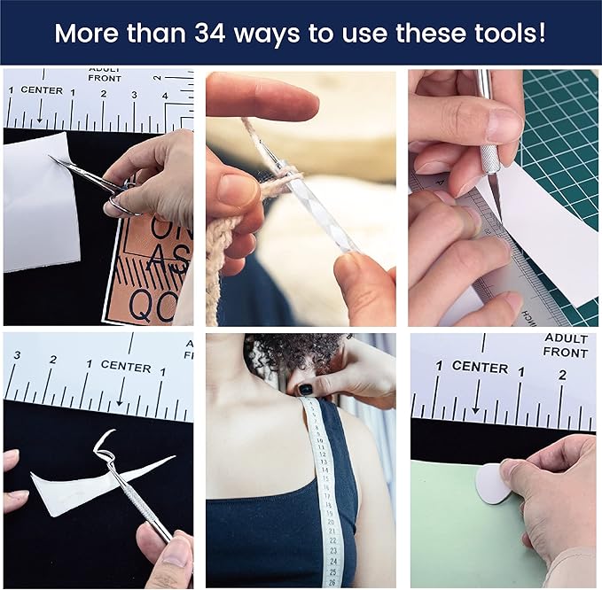 SHARKOOO Weeding Tools for Vinyl: 74 Pcs Premium Vinyl Weeding Tools kit, Tshirt-Ruler Guide for Vinyl Alignment, Crafting Tools Craft Vinyl Tools and Accessories for Cameos/Lettering/Cutting/Splicing