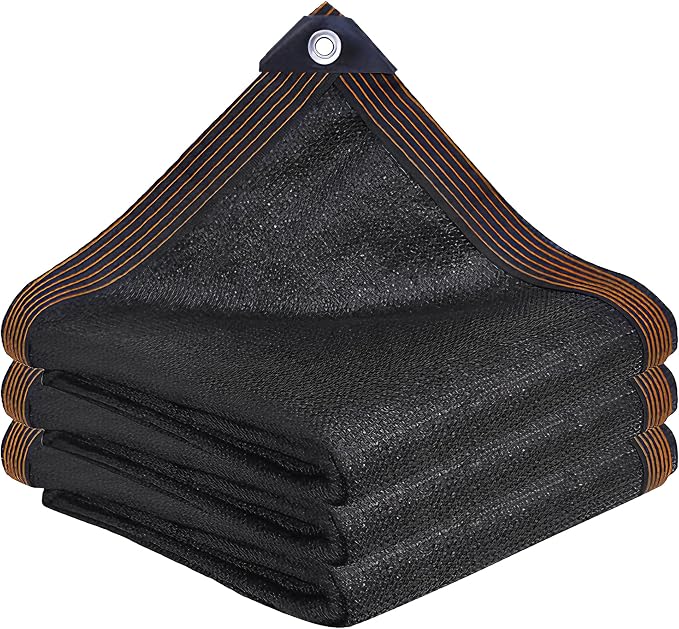 winemana Black Shade Cloth 40%, 5x8 FT Mesh Tarp - Garden Shade for Greenhouse, Patio, Vegetables, Plants Cover and Chicken Coops, Sun Shade Net for Outdoor Protection with Reinforced Grommets