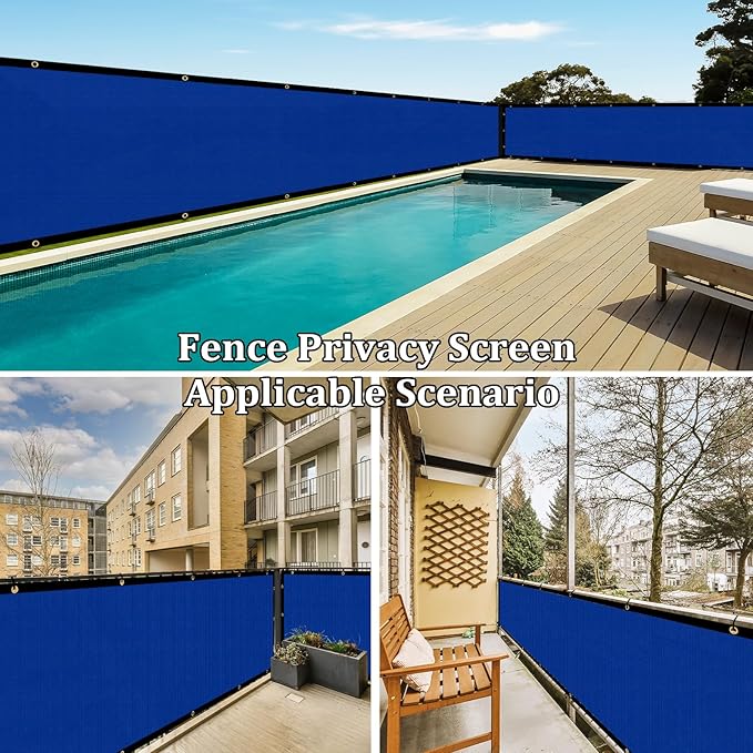 Shade&Beyond 4' X 50' Fence Privacy Screen Heavy Duty 170 GSM Fencing Mesh Shade Net Cover for Wall Garden Back Yard Outdoor Home Decoration, Black