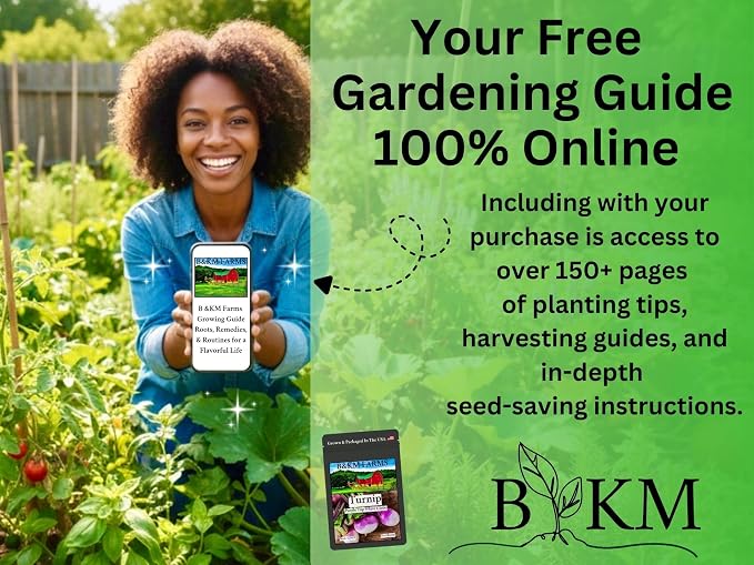 B&KM Farms 30,000+ Survival Seed Kit 5+ Year Supply. 50 Fruit & Vegetable Non-GMO Heirloom Seeds for Planting a Home Garden. (50 Seed Packets: Maximum Variety Package)